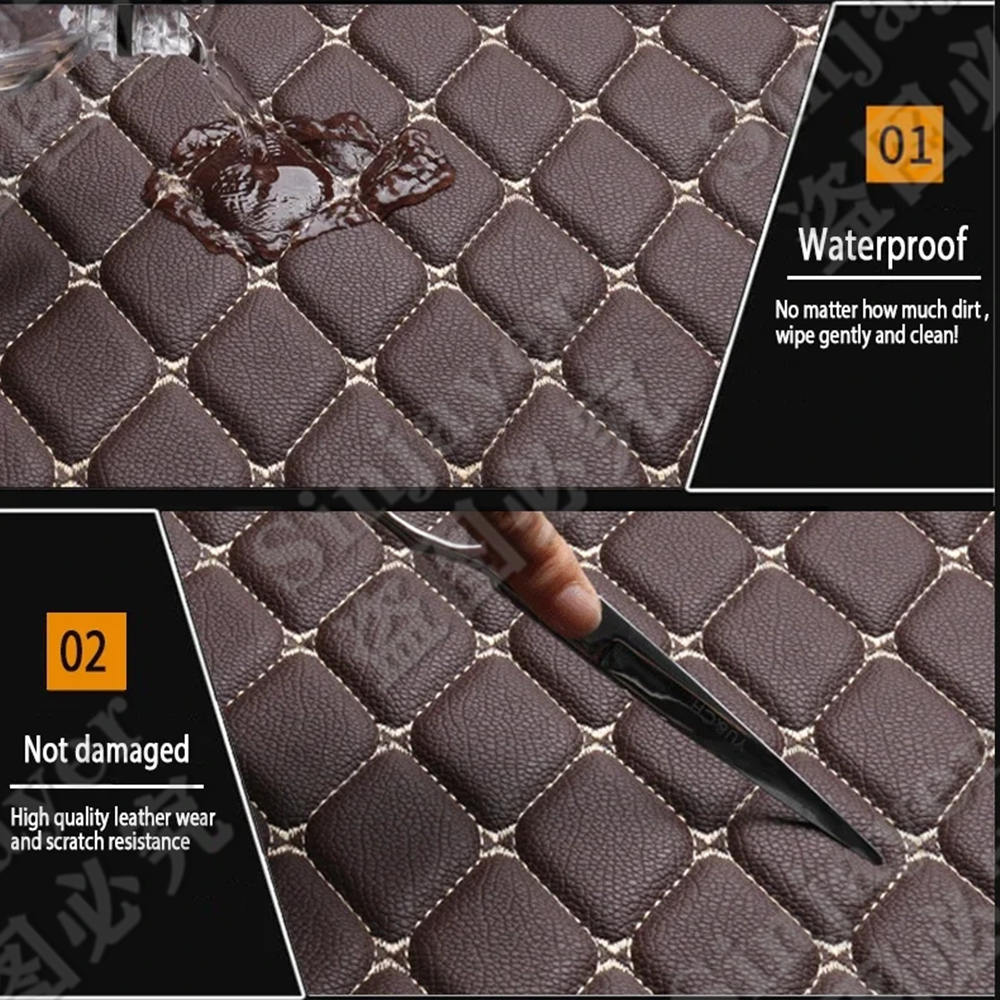 Car Fit Trunk Custom Mat For BYD Dolphin EA1 2023 2022 2021 Rear Cargo Liner Tail Boot Tray lage Pad Carpet Parts Accessories smile