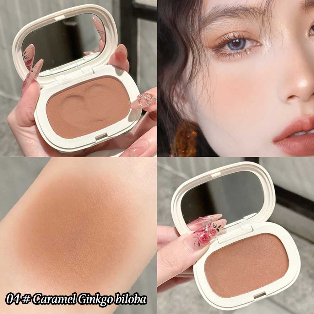 Single Color Blush Silky Texture High Color Rendering No Powder Feeling Low Saturation Long-lasting Natural Matte Blush CreamXJ241111