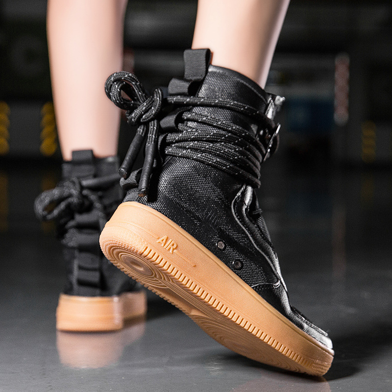 European and American Plus Size Men's and Women's New Zipper High Top Board Shoes Size36-46.