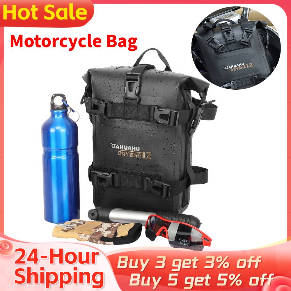 RZAHUAHU Motorcycle Bag Multifunctional Bumper Bag Waterproof Large Capacity Anti-slip Motorcycle Seat Bag Motorbike Accessories - view 5