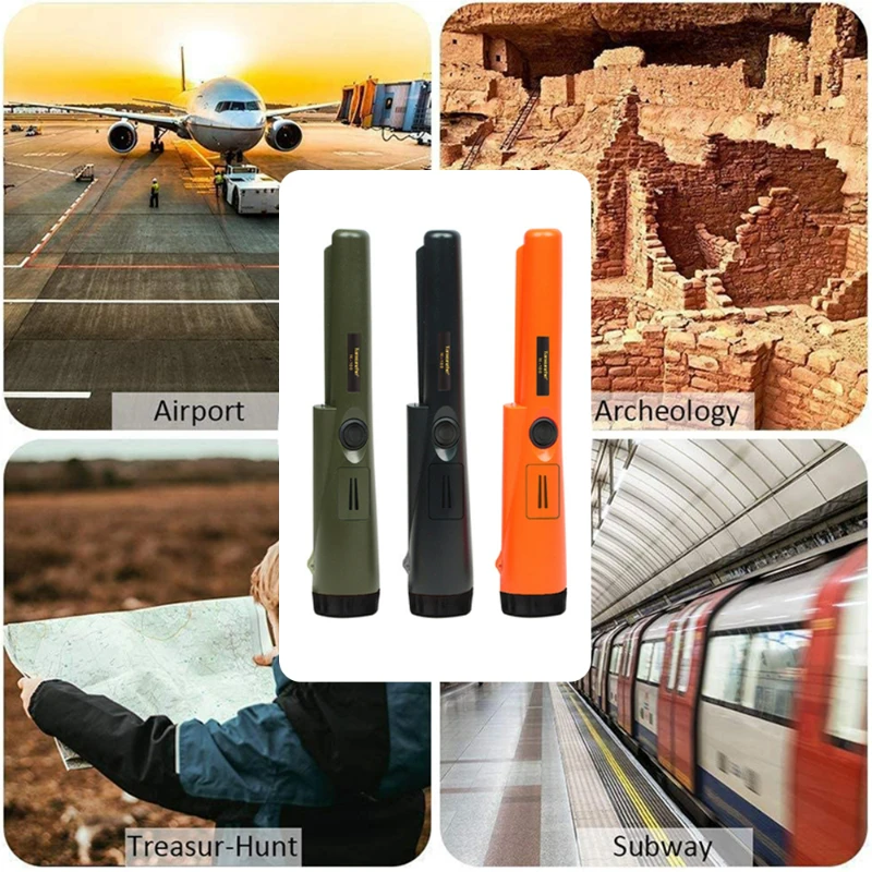 Handheld metal detector GP pointer precise positioning outdoor IP68 waterproof portable GP pointer metal detector With bracelet