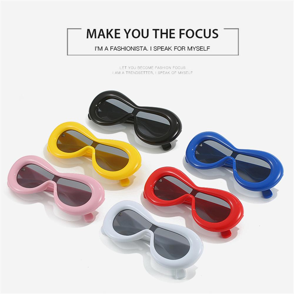 Unique Red Lip Shape Y2K Sunglasses for Women Men Vintage Punk Sun Glasses New Hip Hop Shades 2000's Eyewear UV400