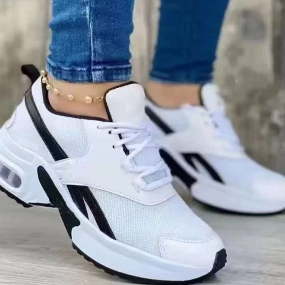 Fashionable Oversized Women's Singles, Low Top Shoes, Dad Round Toe, Middle Heel, Lace Up Mesh, Casual Sports Shoes ddmythur