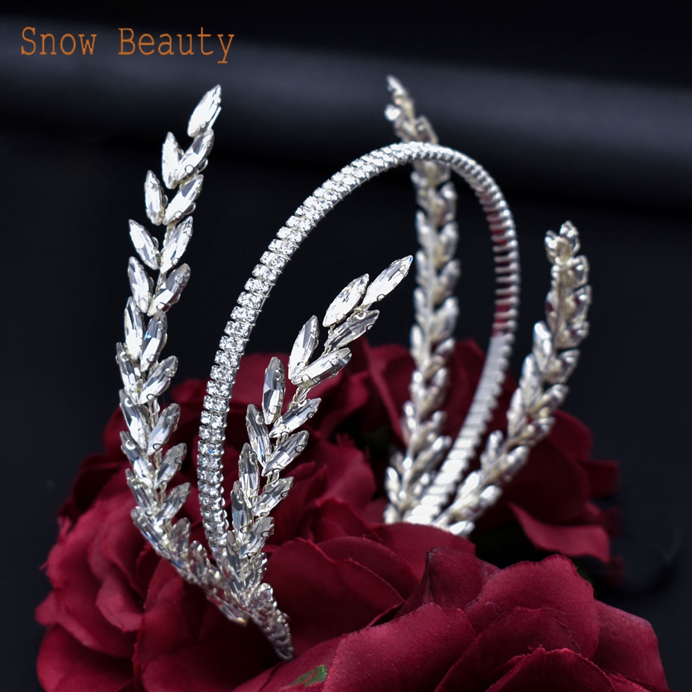 DZ030 Bridal Hair Accessories Wedding Head Jewelry Bride Headpiece Hair Jewellery for Women Tiara Baroque Headband Head Piece