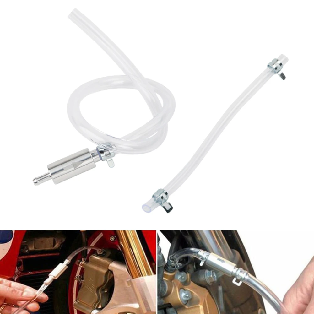 Clutch Brake Bleeder Hose One Way Valve Tube Motorcycle Car Hydraulic Brake Clutch Bleeding Tool Kit Auto Accessorise