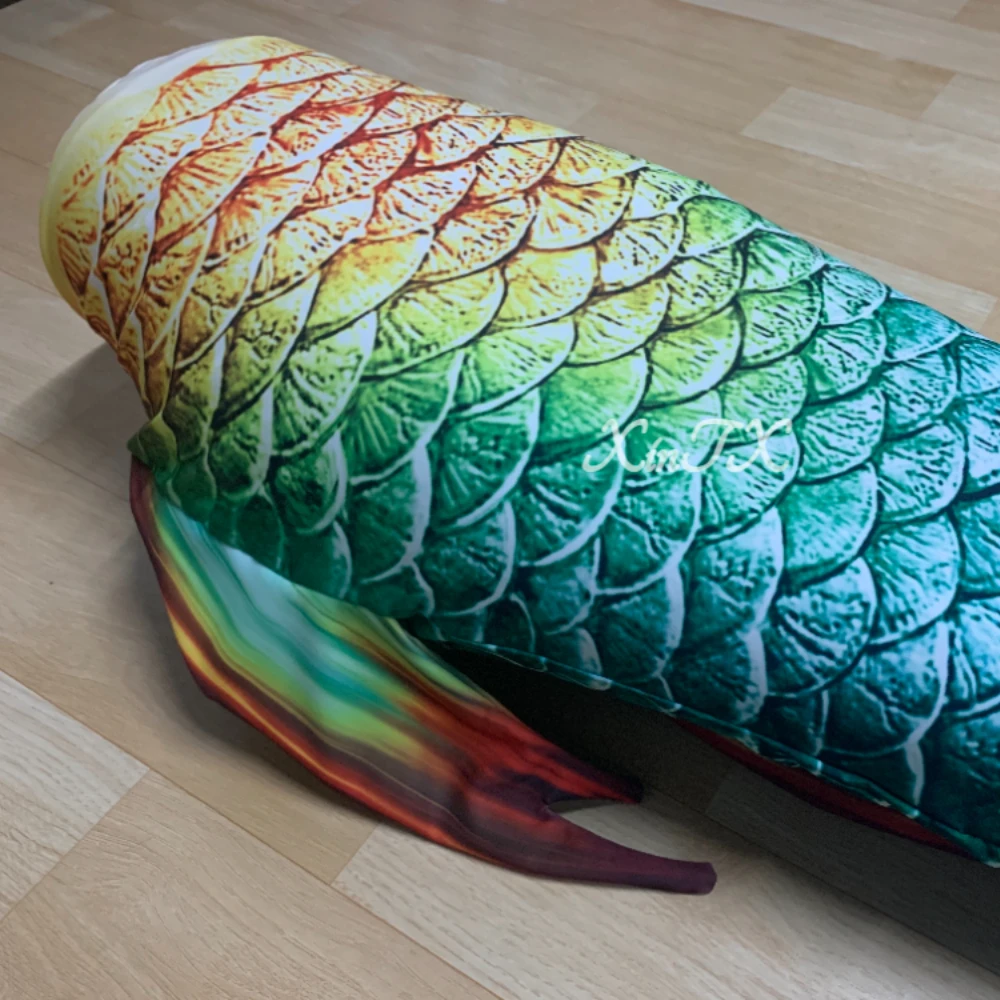 Adults Mermaid Tail Swimsuit Can Add Monofin Swimming Cosplay Green Blue Tail Mermaid Halloween Oceanariums Workers