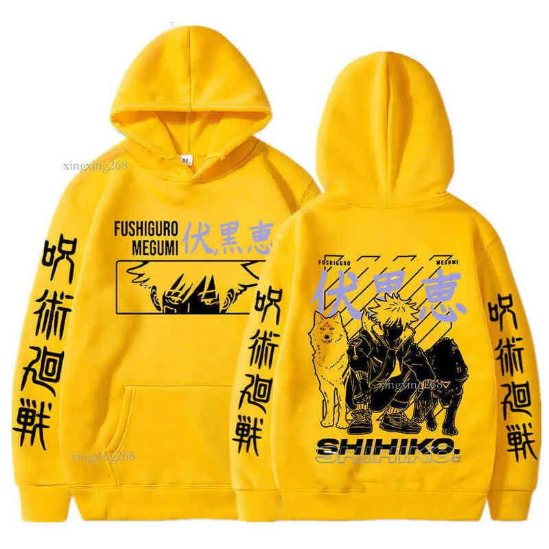 Men's Hoodies Japanese Anime Jujutsu Kaisen Hoodie Yuji Itadori Cartoon Sweatshirts Kawaii Fushiguro Megumi Graphic Streetwear Y220702