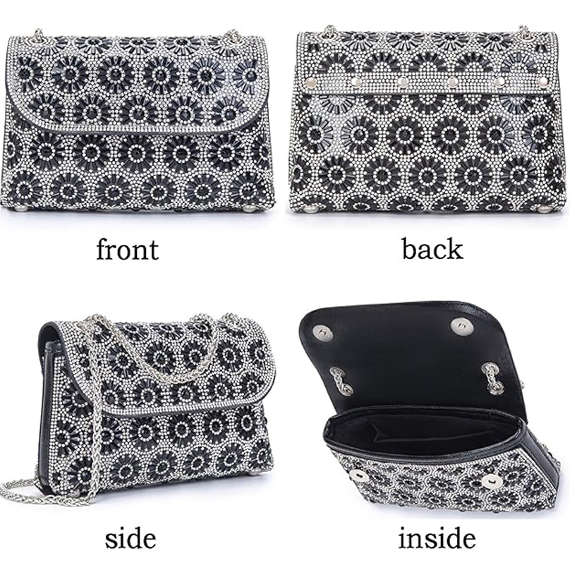 new fashion Shoulder Bags Crossbody Bag Purses Handbags Crystals Rhinestone Evening Bag for Women Clutch Purse with Chain fashion designer bag