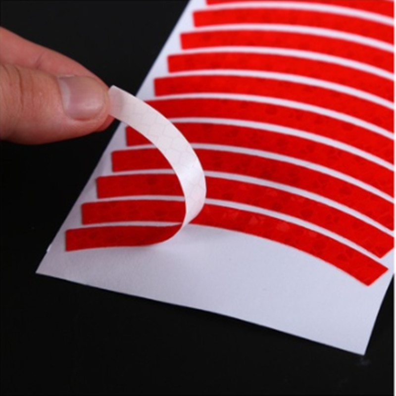 Wheel Hub Tire Stripes Door Safety Opening Sticker Auto Rear Warning Reflective Tape Car Accessories