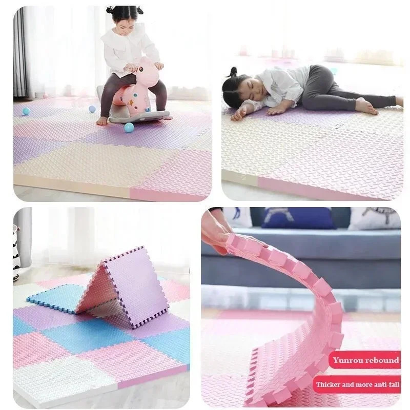 30x1cm Baby Puzzle Floor Kids Carpet Bebe Mattress EVA Foam Blanket Educational Toys Play Mat for Children Gifts 240411