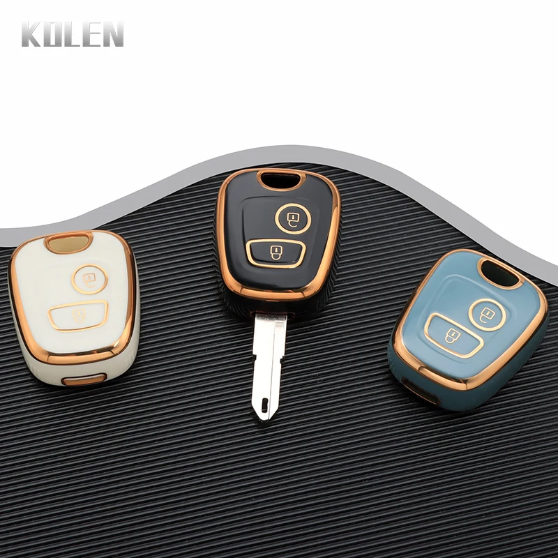 NEW TPU Remote Car Key Case Shell Cover For Peugeot new 106 107 2025 206 207 306 307 406 407 For Citroen C1 C4 Protector Fob Accessories