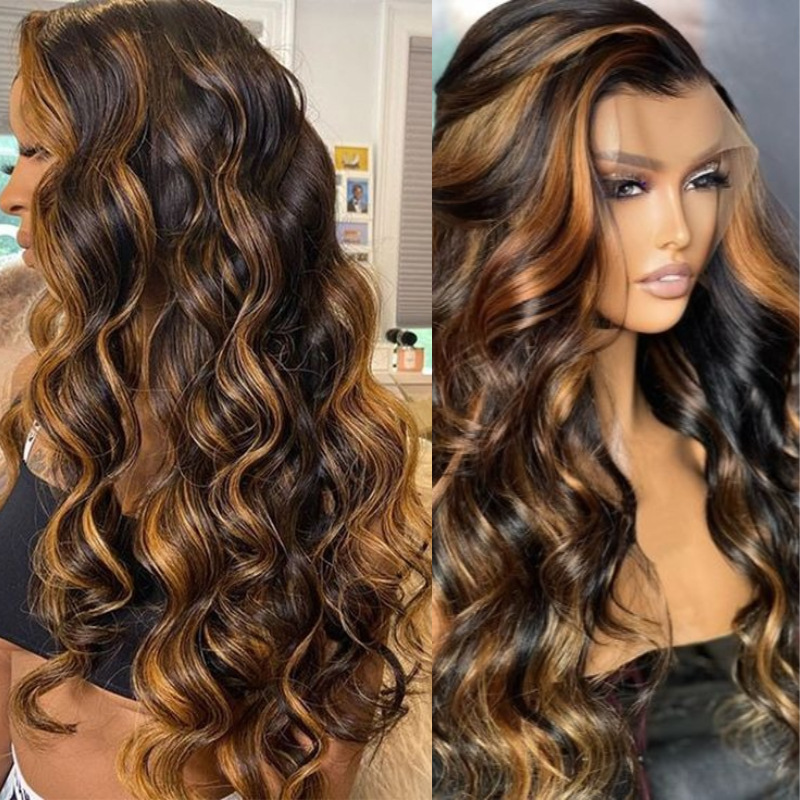 Straight 13x4 Lace Front Simulation Human Hair Wigs Body Wave 280% Brazilian Water Wave 30 Inch Lace Frontal Wig Glueless For Women Synthetic Silky Wig Ready To Wear Go