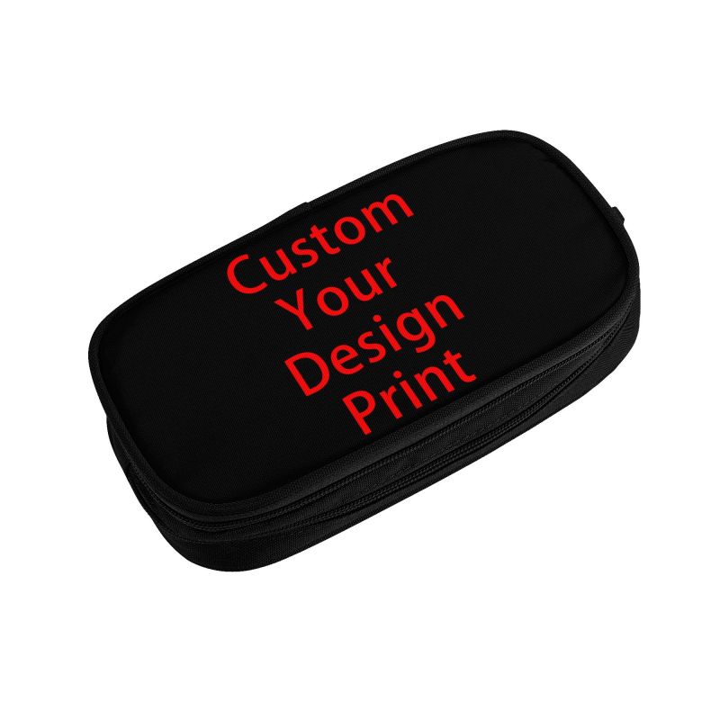 Custom Your Design School Pencil Cases Boys Gilrs Big Capacity Customized Logo Printed Pencil Bag Pouch Students Stationery