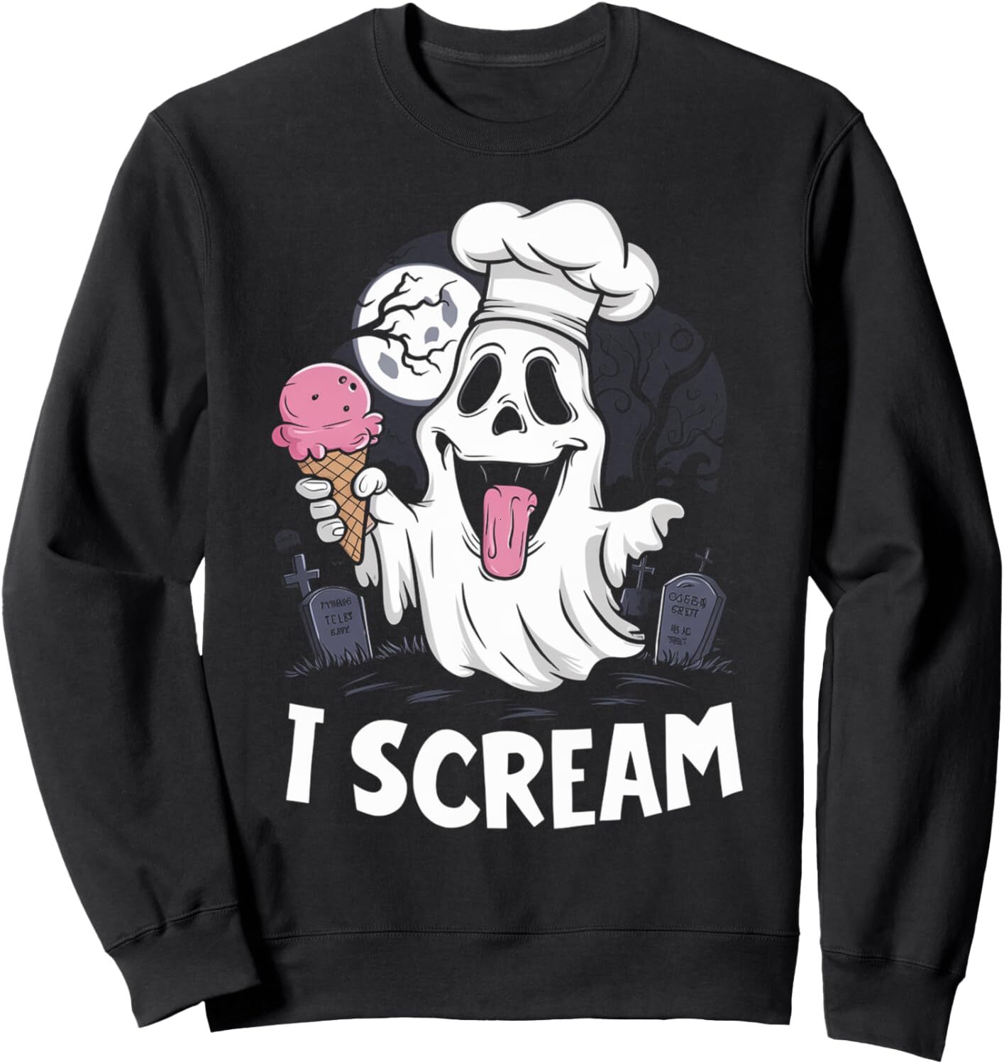 Long Sleeve Shirts for Men sweatshirt Halloween Ghost Ice Costume Boys Girls Spooky Scary Sweatshirt T shirt Tee Streetwear Casual tops clothes