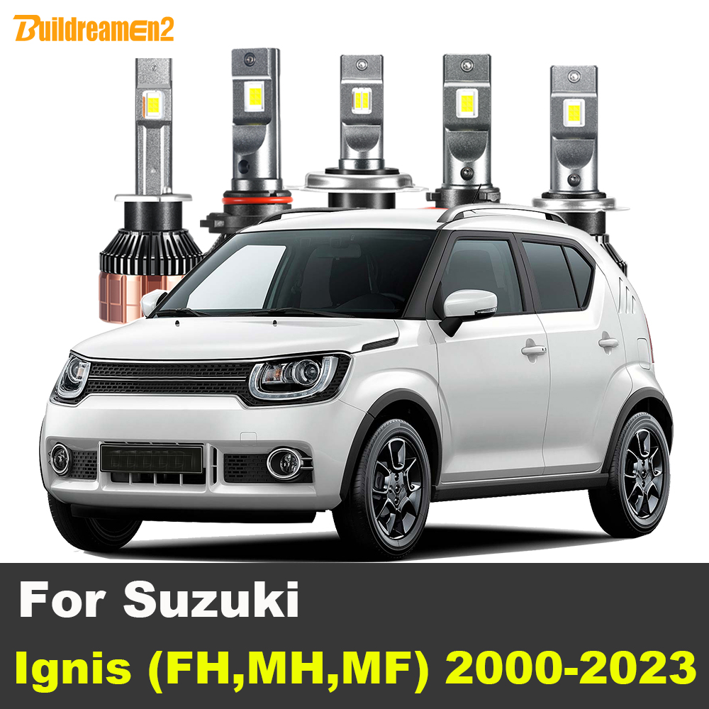 2 X High Bright LED Headlight Hi/Lo Beam 100W 20000LM Car Front Canbus Head Light Bulb For Suzuki Ignis (FH, MH, MF) 2000-2023