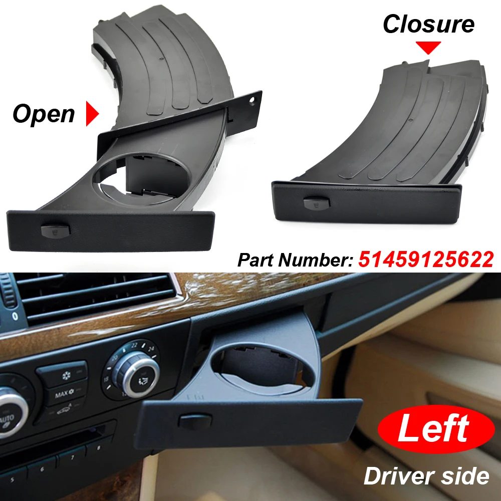 New Car Front Drink Cup Holder OEM For BMW 5 Series E60 E61 M5 525i 528i 530i 535i 550i 2004-2010 51459125622