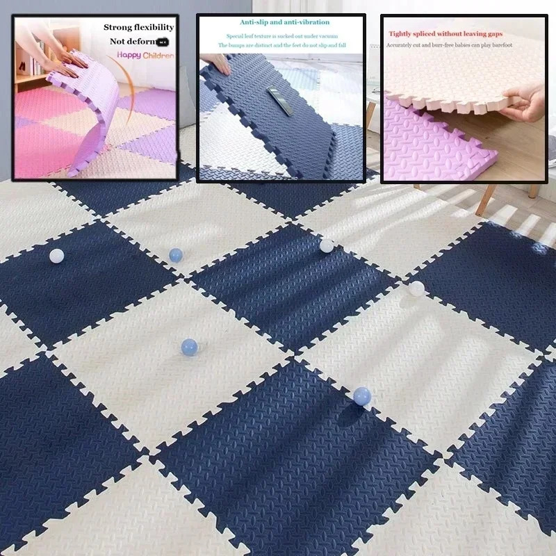 30x1cm Baby Puzzle Floor Kids Carpet Bebe Mattress EVA Foam Blanket Educational Toys Play Mat for Children Gifts 240411