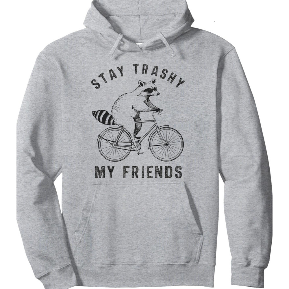 Hoodie for Mens Womens Raccoon Cycling Trash Panda Bicycle Funny Biking Cyclist Pullover Hoodie Graphic Hoodies sweatshirt