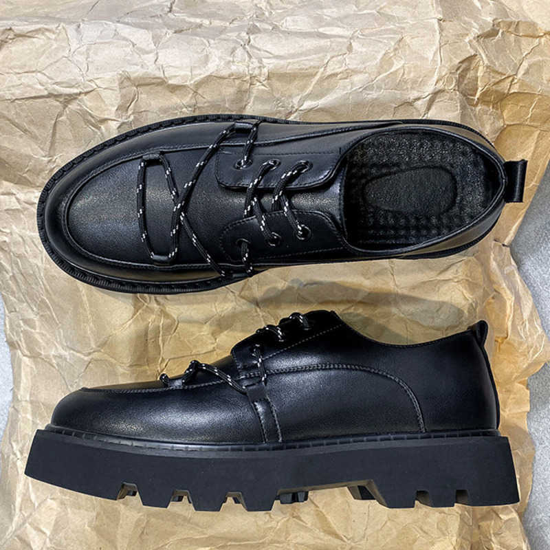 Black Men Dress Shoes Mens Shoes Summer Thin Breathable Business Casual Shoes British Fashion Versatile Leather Shoes 241009