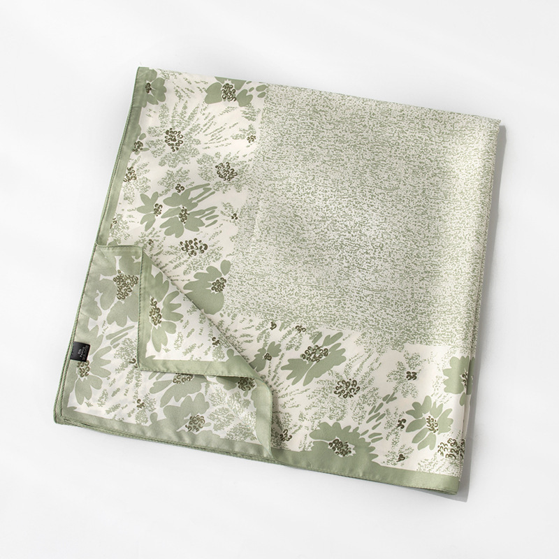 Women's autumn and winter striped headscarves, high-end small square scarves, and scarves