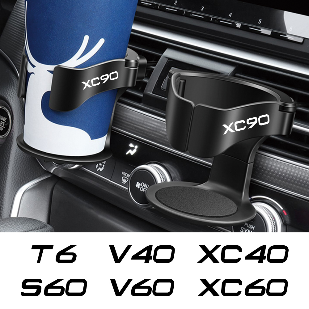 Car Air Vent Outlet Cup Holder Auto Accessories For Volvo XC90 XC60 C30 T6 S60 C70 XC40 V40 XC70 V70 V60 V50 S80 S40 AWD V90 S90