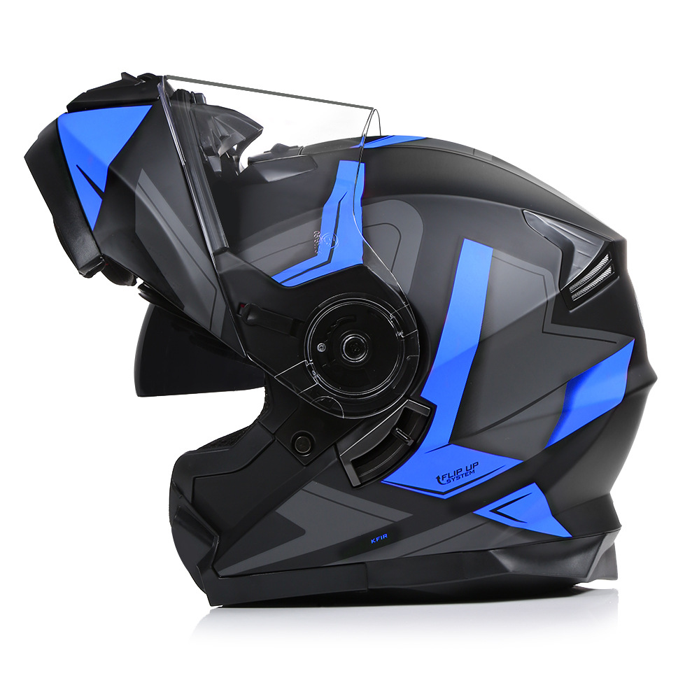 Sales Helmet Hot Motorcycle Inner Sun Lens Riding Bike ddmysmile Helmet Flip Up Modular Motocross Capacete Moto Open Face Casco Moto Dot Smile