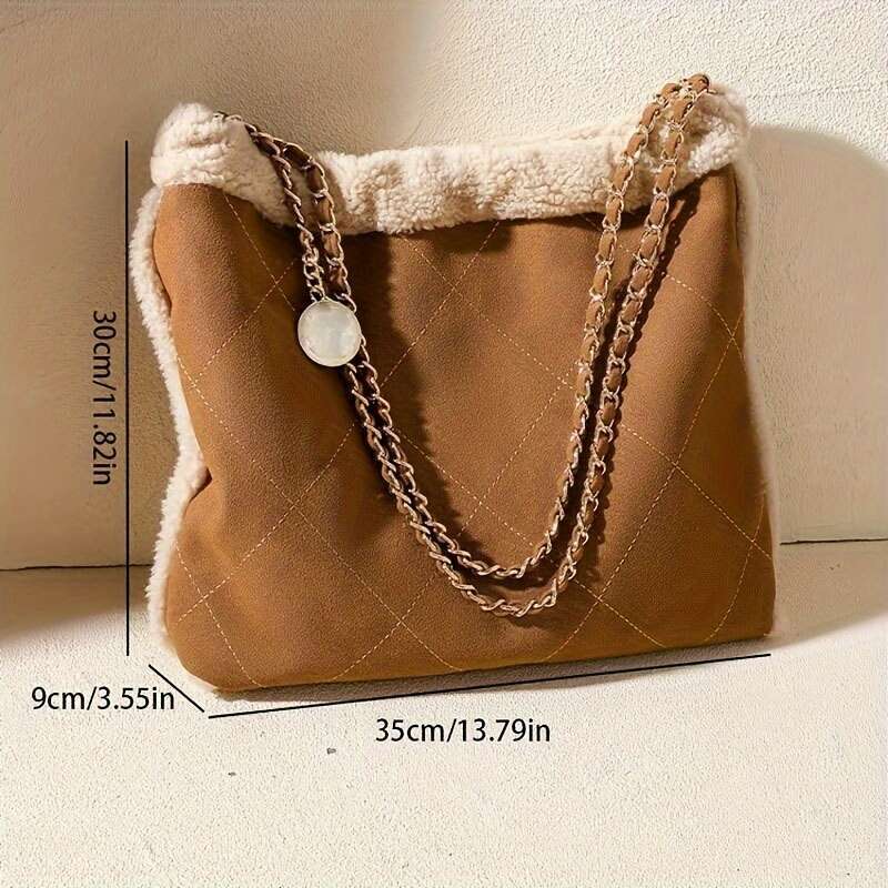 2025S Designer S New Model Fashion Chic Large Capacity Tote For Women Fashionable Plush Bucket Design Versatile Shoulder Bag With Magnetic Closure Lig