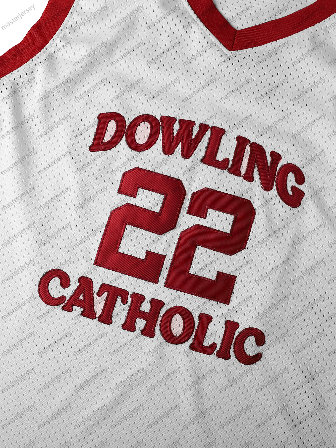#22 CLARK Men's Basketball Jersey Sweatshirt - Embroidered Movie Mesh Letters & Numbers, Crew Neck Sleeveless Training Vest, Loose Fit Athletic T