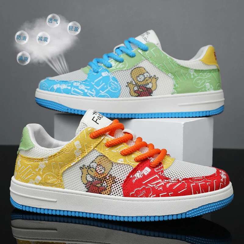 New Summer Breathable Versatile Mesh Sports for Men Women Fashionable and Personalized Couple Running Shoes