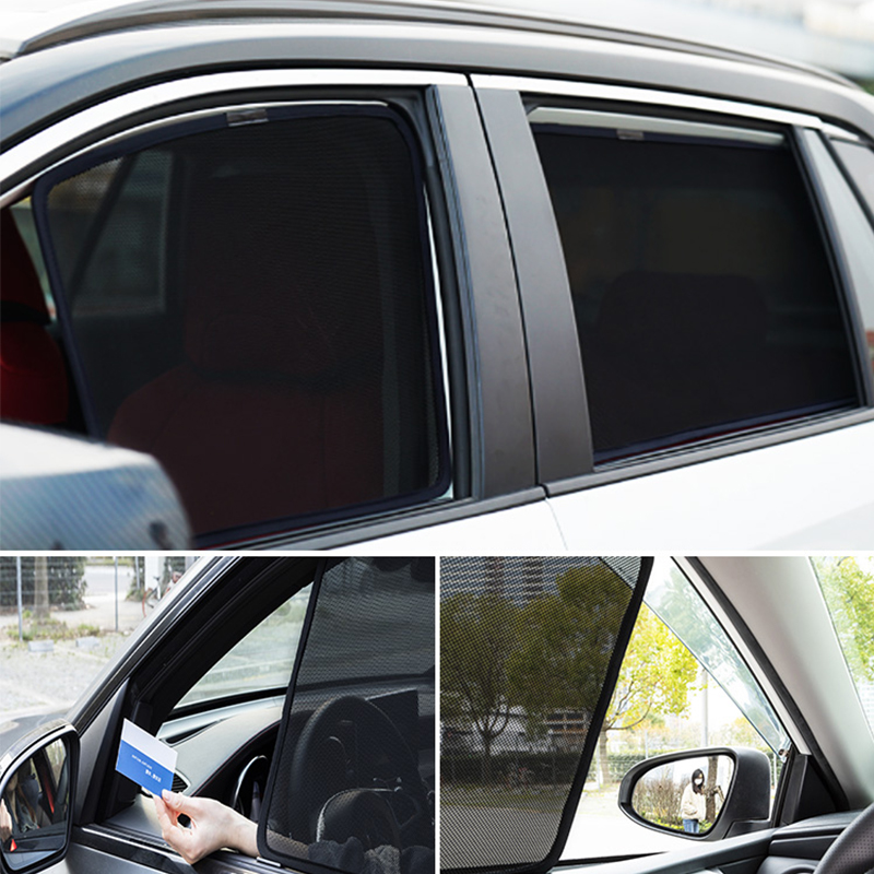 For Land Rover Range Rover Evoque 2012-2019 Car Sunshade Front Windshield Mesh Curtain Rear Side Window Sun Visor Shade Blind
