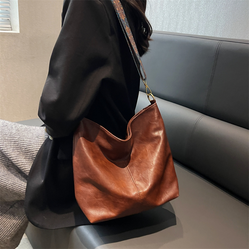 Women Vintage Crossbody Bag Geometric Strap Hobo Bag 2023 Large Capacity Shoulder Bag for Work & School Handbag