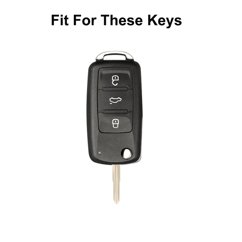 Car Key Cover Case Holder Keychain for VW Volkswagen Polo Golf Passat Beetle Caddy T5 Up Eos Tiguan Jetta for Skoda Octavia A5