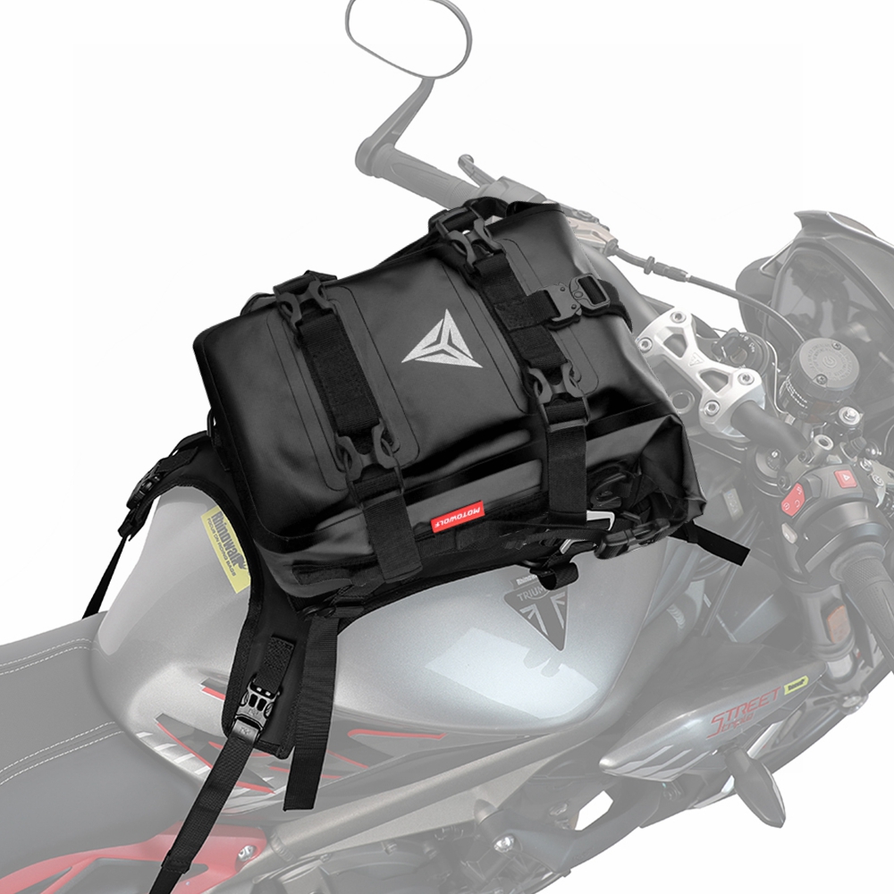 Motorcycle Tank With Base Universal Waterproof Outdoor Riding Pack Travel Bags Saddle Accessories Frame Crash Bars Bag