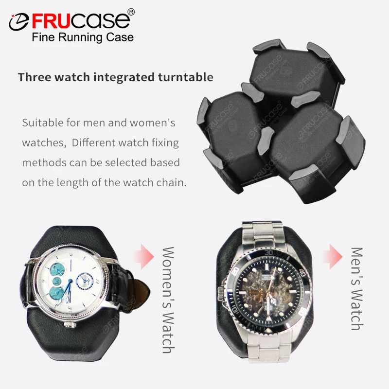 FRUCASE PU Watch Winder for automatic watches automatic winder for 3 watches Watch Box