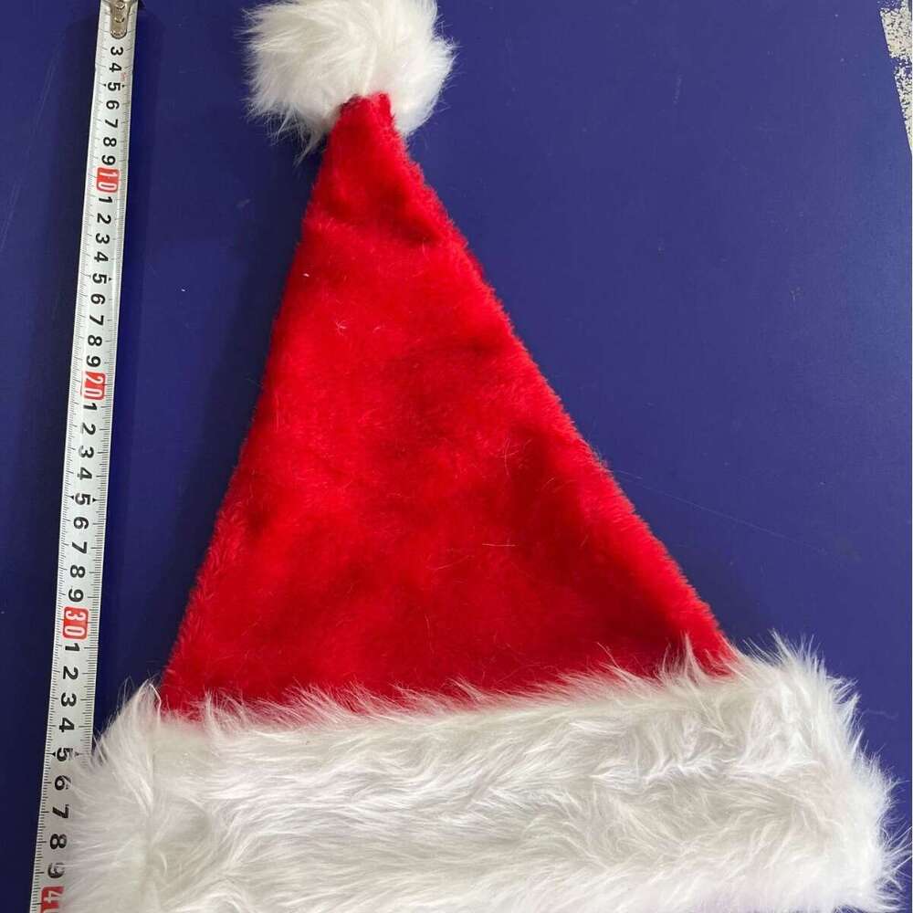 thick brimless christmas hat with added for adults children long and short veet decorations
