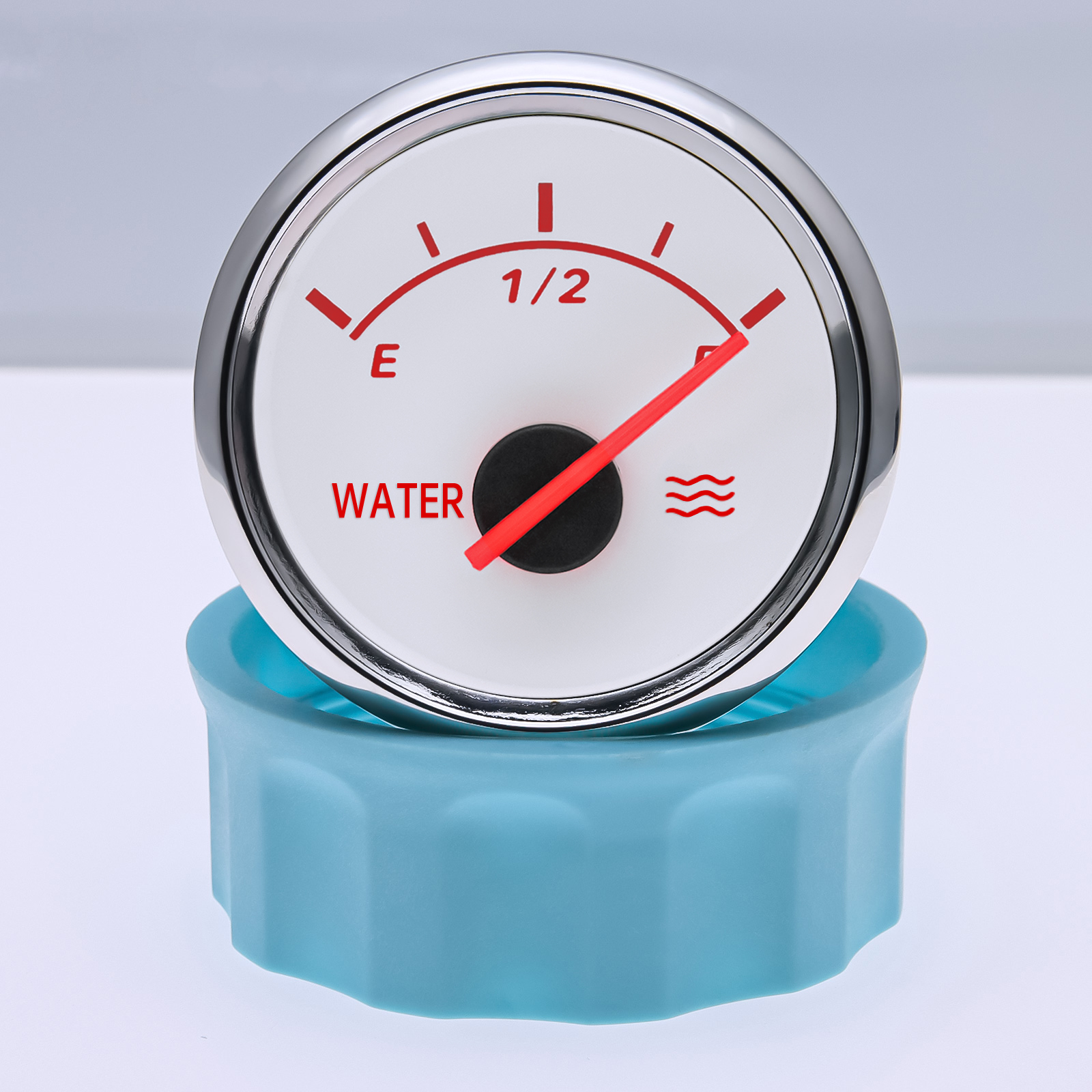 New Boat Car Water Level Gauge With Water Level Sensor 52mm Water Level Meter With Red Backlight 150-600mm 240-33 Ohm Sensor