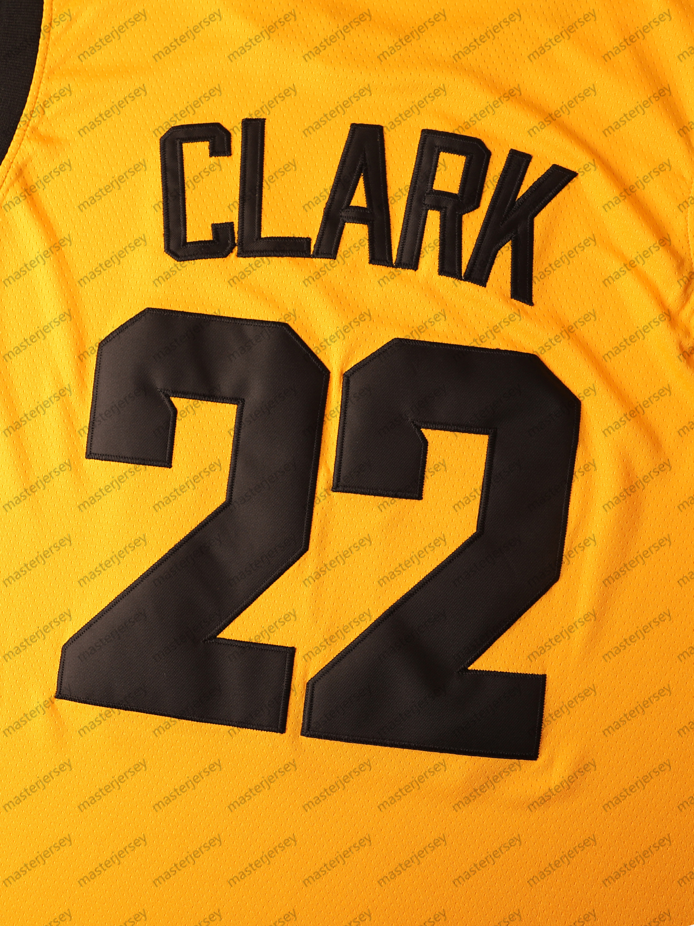#22 CLARK Men's Basketball Jersey Sweatshirt - Embroidered Movie Mesh Letters & Numbers, Crew Neck Sleeveless Training Vest, Loose Fit Athletic T