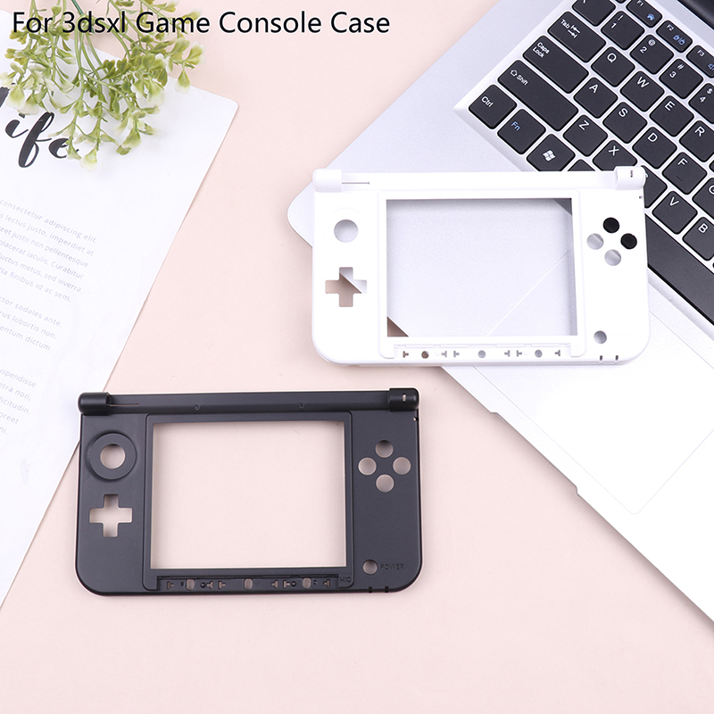 with Compatible 3DS 50PA XL LL Replacement Hinge Part Bottom Middle Frame Shell Housing Case for 3dsxl Game Console Case smile