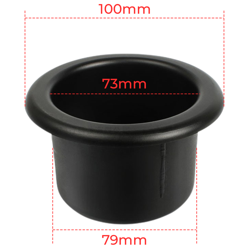 Black Car Cup Water Drink Holder Recessed For RV Car Marine Boat Trailer Plastic Cup Holder Auto Interior Accessories