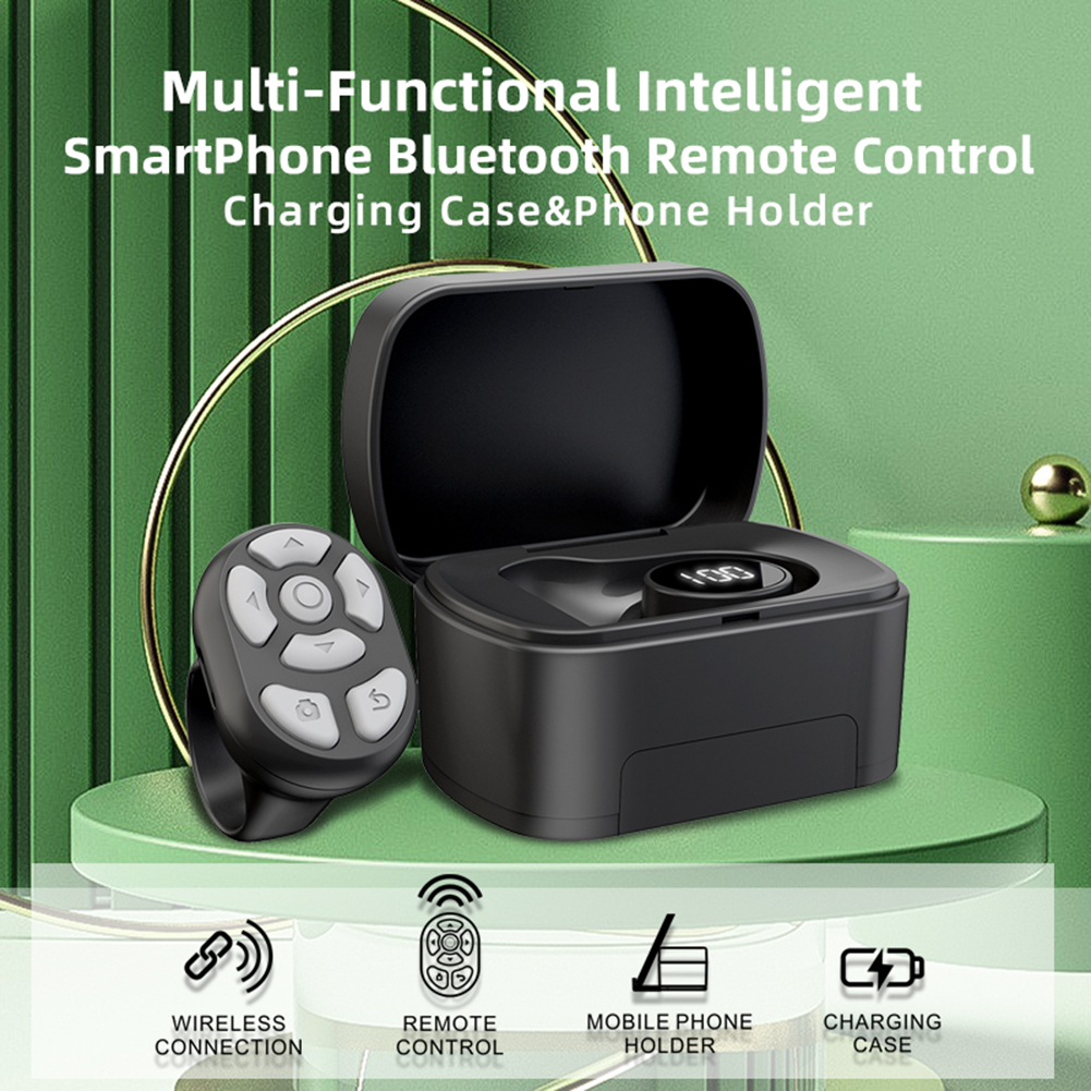 New Portable Bluetooth 5.3 Ring Remote Control For Tiktok Browsing Mobile Phone Selfie Page Turner Lazy Artifact for Android/iOS