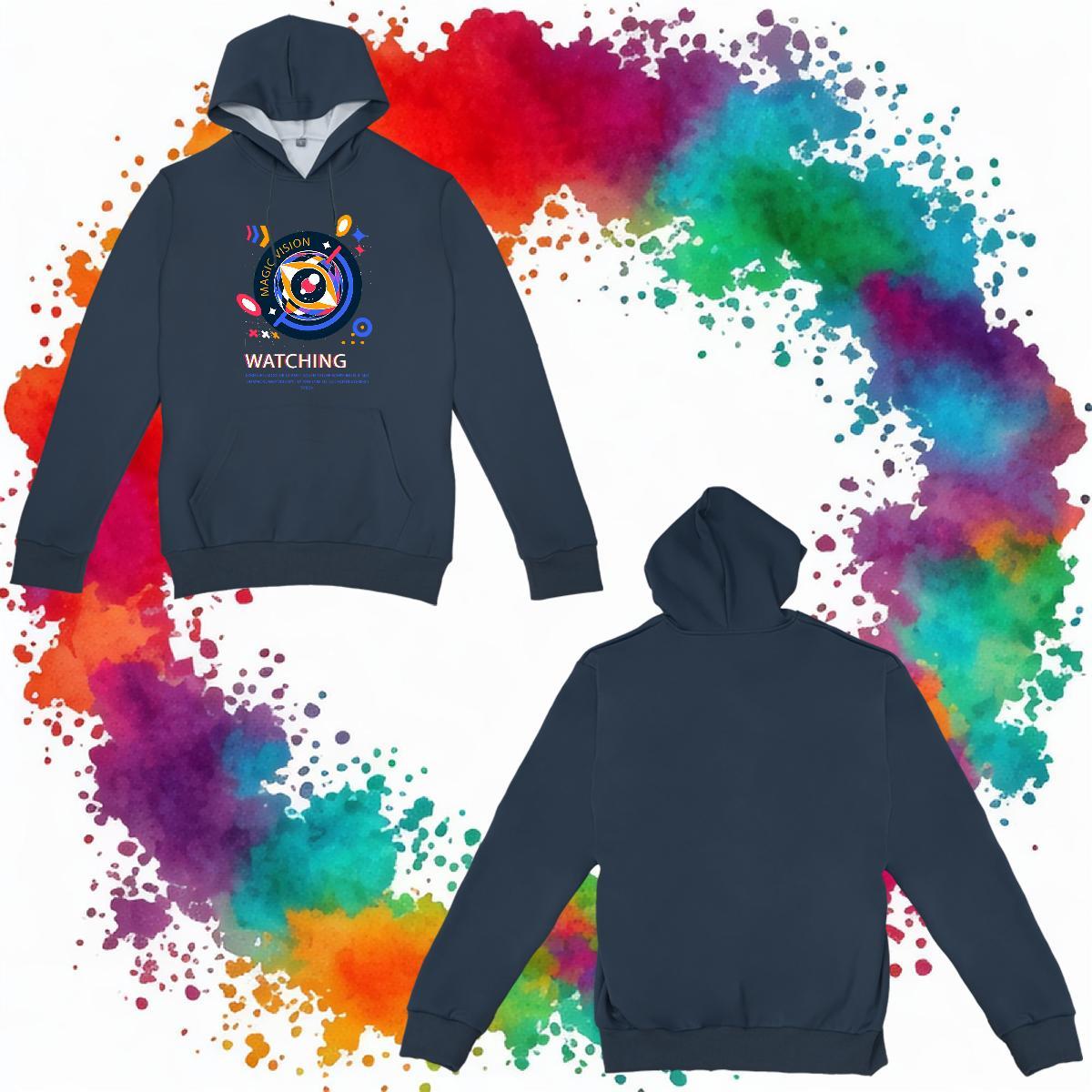 New Arrival Unisex Sweatshirts Long Sleeve Drawstring Cool Design Men Hoodie DIY Tops Hoodie High Street Hip Hop Thick Fleece