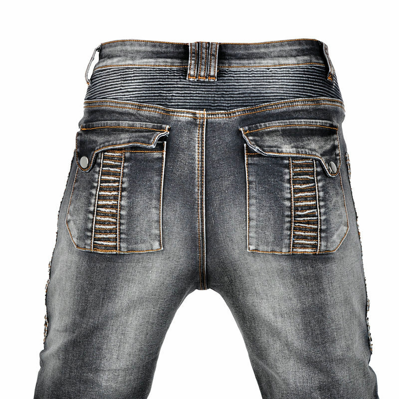 Retro Men Motorcycle Pants Aramid Motorcycle Jeans Protective Gear Riding Touring Motorbike Trousers Motocross Kevlar In Knee