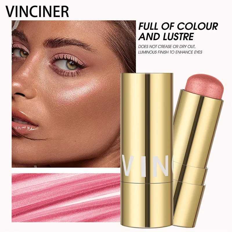 Multi-Purpose Blush Stick Face Brightening Makeup 3-in-1 Eyes Cheek and Lip Tint Waterproof Long Lasting Blush Cream for WomenXJ241111