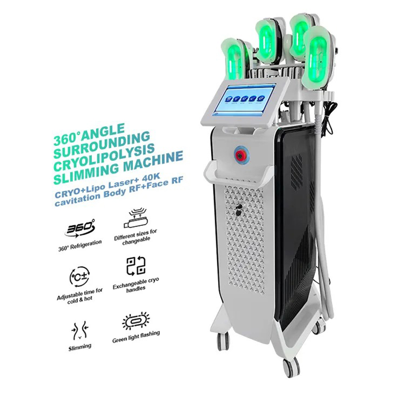 High Efficiency Cryolipolysys Fat Freezing 360 Cryolipolysis Rf Cavitation Slim Rf Skin Tighten Cryolipolysis Fat Freezing Cavitation Machine
