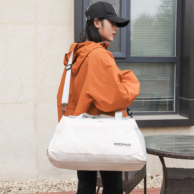 Dry Wet Separation Sports Student Sports Handbag Short Distance Travel Set Pull Rod Travel Bag Mens and Womens Large Capacity Swimming Bag