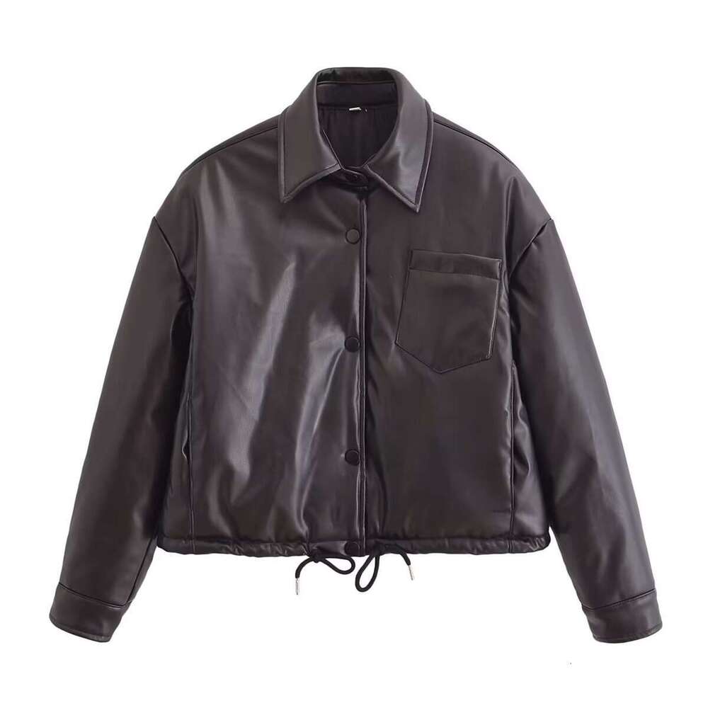 shanshi leather jacket women Winter New Women's Clothing Imitation Leather Cotton Jacket Coat for Women