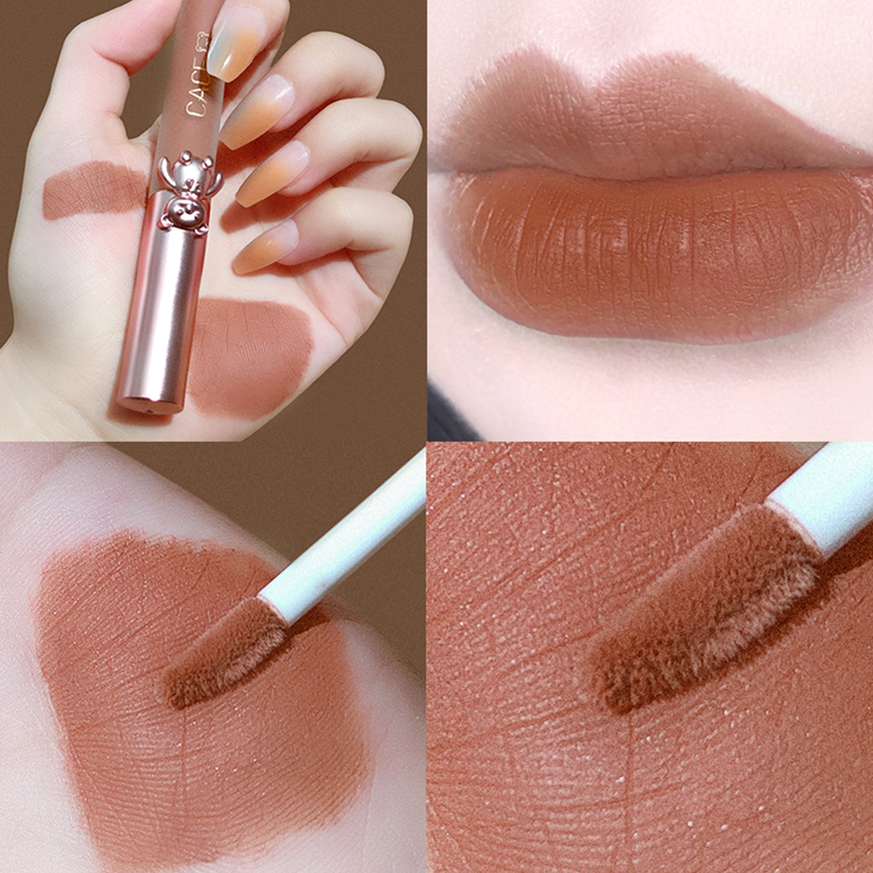 Velvet Matte Liquid Lipstick 5 Colors Sets Waterproof Lip Gloss Beauty Girl Makeup Nude Lip Tint Long-lasting Lip Makeup Sets