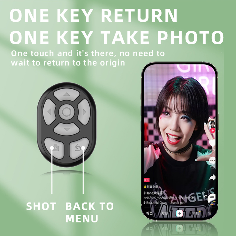 New Portable Bluetooth 5.3 Ring Remote Control For Tiktok Browsing Mobile Phone Selfie Page Turner Lazy Artifact for Android/iOS