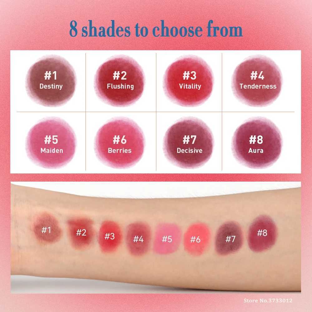 Lip Cheek Blurry Pudding Pot High Color Rendering Makeup Blush Buildable Lightweight Multi-Use Contour Creamy Matte Blush MudXJ241111