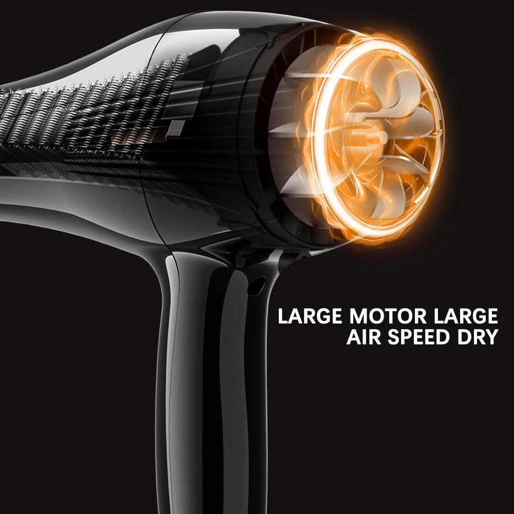 6 In 1 High-Powered Low Noise Hair Dryer Powerful Fast Dry Cold Wind Hair Dryer For Home Travel Hair Styling 241111